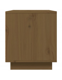 Mobile Porta TV Miele 80x35x40,5 cm in Legno Massello di Pino