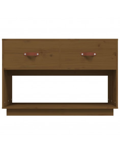 Mobile Porta TV Miele 90x40x60 cm in Legno Massello di Pino