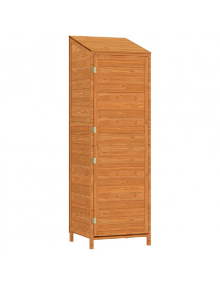 Capanno da Giardino Marrone 55x52x174,5 cm Legno Massello Abete