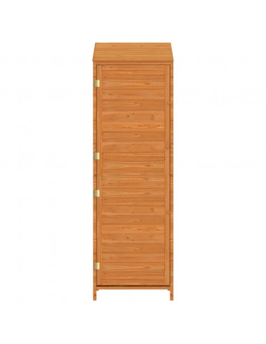 Capanno da Giardino Marrone 55x52x174,5 cm Legno Massello Abete