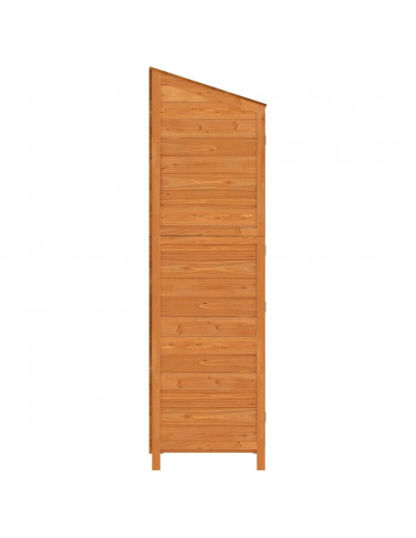Capanno da Giardino Marrone 55x52x174,5 cm Legno Massello Abete