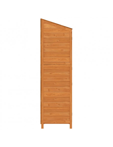 Capanno da Giardino Marrone 55x52x174,5 cm Legno Massello Abete