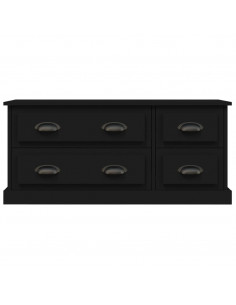 Mobile Porta TV Nero 100x35,5x45 cm in Legno Multistrato