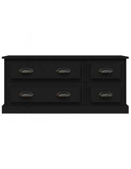 Mobile Porta TV Nero 100x35,5x45 cm in Legno Multistrato