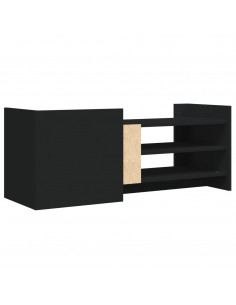 Mobile Porta TV Nero 100x35x40 cm in Legno Multistrato