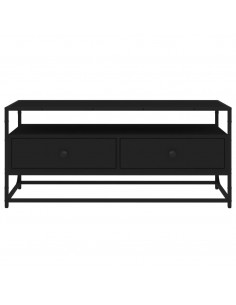 Mobile Porta TV Nero 100x35x45 cm in Legno Multistrato