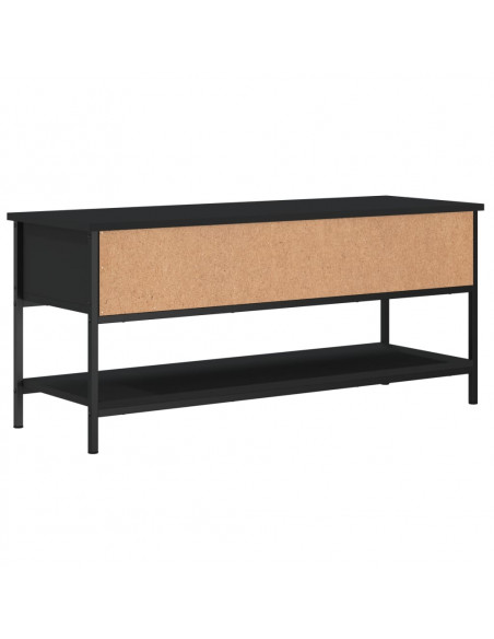 Mobile Porta TV Nero 100x35x45 cm in Legno Multistrato