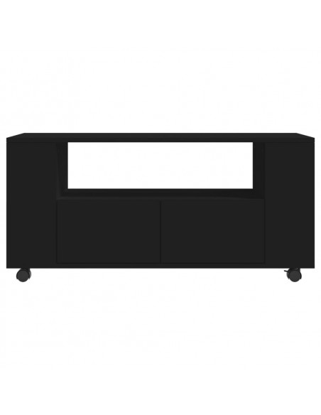 Mobile Porta TV Nero 102x34,5x43 cm in Legno Multistrato