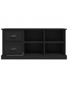 Mobile Porta TV Nero 102x35,5x47,5 cm in Legno Multistrato