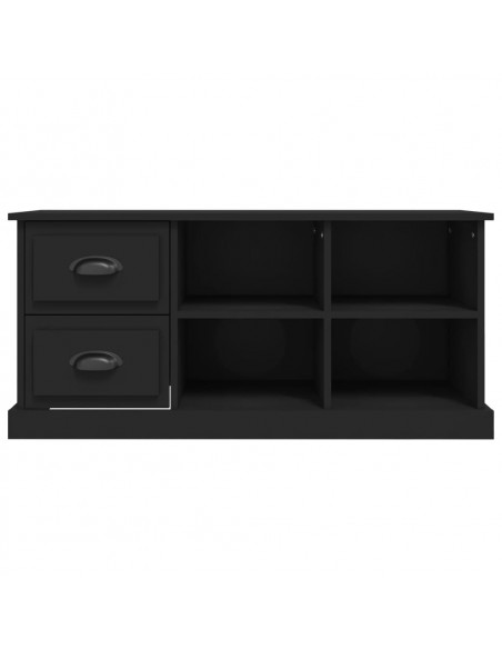 Mobile Porta TV Nero 102x35,5x47,5 cm in Legno Multistrato