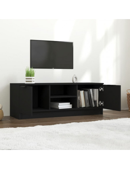 Mobile Porta TV Nero 102x35x36,5 cm in Legno Multistrato