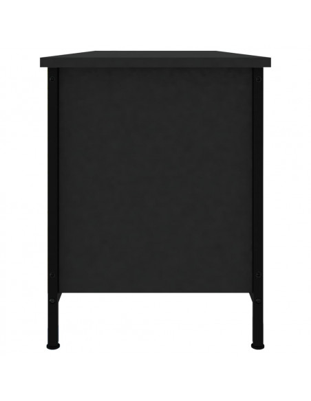 Mobile Porta TV Nero 102x35x45 cm in Legno Multistrato
