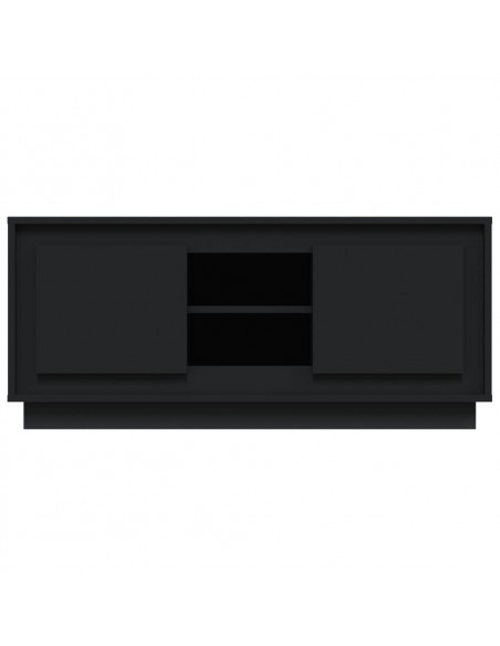 Mobile Porta TV Nero 102x35x45 cm in Legno Multistrato