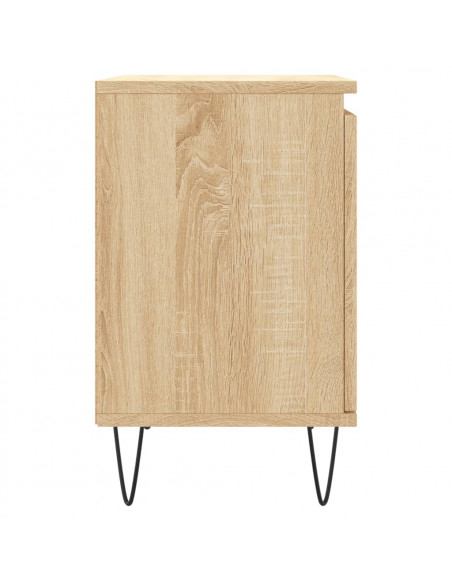 Comodini 2 pz Rovere Sonoma 40x30x50 cm in Legno Multistrato