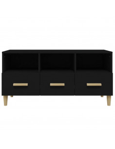 Mobile Porta TV Nero 102x36x50 cm in Legno Multistrato