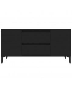 Mobile Porta TV Nero 102x44,5x50 cm in Legno Multistrato