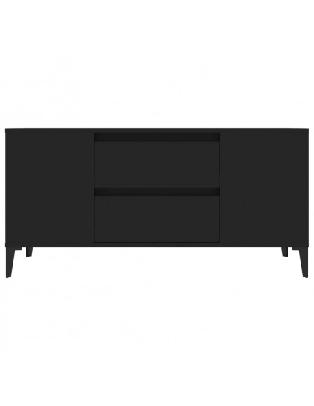 Mobile Porta TV Nero 102x44,5x50 cm in Legno Multistrato