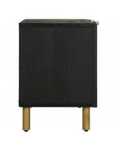 Mobile Porta TV Nero 105x33x46 cm in Legno Multistrato