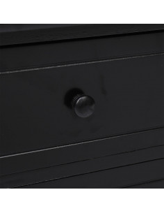 Mobile Porta TV Nero 108x30x40 cm in Legno di Paulownia