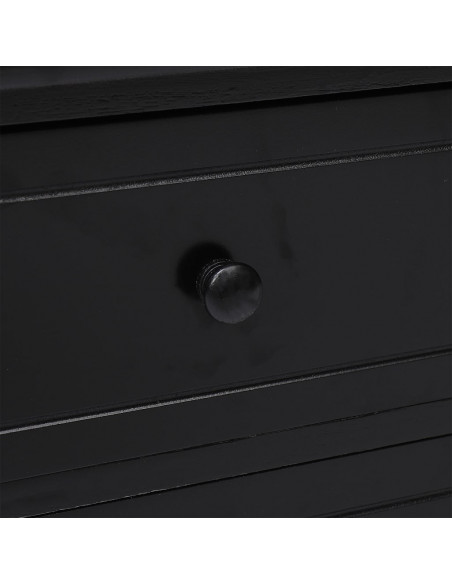 Mobile Porta TV Nero 108x30x40 cm in Legno di Paulownia