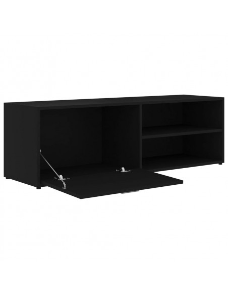 Mobile Porta TV Nero 120x34x37 cm in Legno Multistrato
