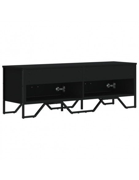 Mobile Porta TV Nero 122x34x41 cm in Legno Multistrato