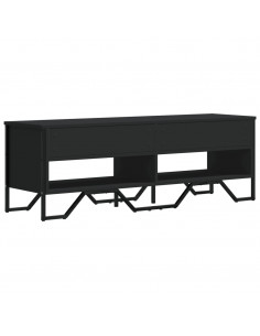 Mobile Porta TV Nero 122x34x41 cm in Legno Multistrato