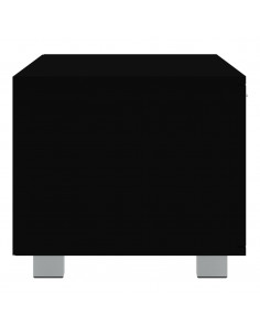 Mobile Porta TV Nero 140x40,5x35 cm in Legno Multistrato