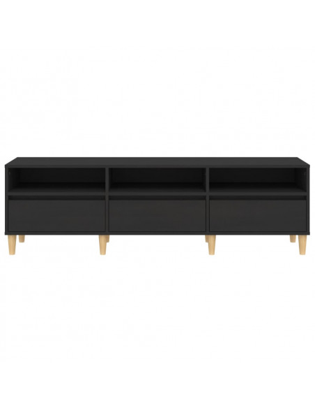 Mobile Porta TV Nero 150x30x44,5 cm in Legno Multistrato