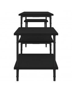 Mobile Porta TV Nero 157x35x52 cm in Legno Multistrato