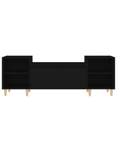Mobile Porta TV Nero 160x35x55 cm in Legno Multistrato