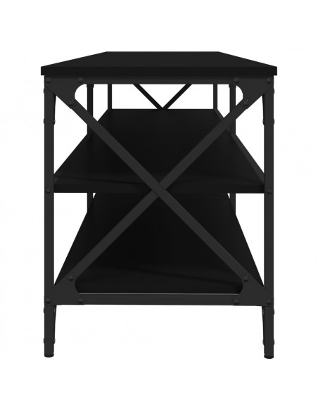 Mobile Porta TV Nero 160x40x50 cm in Legno Multistrato