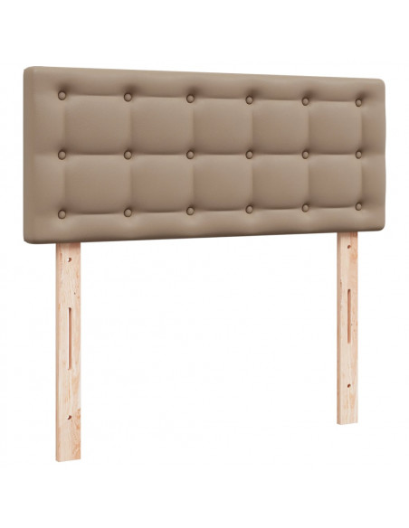 Giroletto a Molle con Materasso Cappuccino 90x190 cm Similpelle