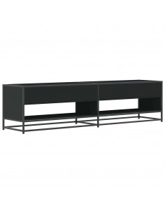 Mobile Porta TV Nero 180,5x40x46 cm in Truciolato