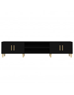 Mobile Porta TV Nero 180x31,5x40 cm in Legno Multistrato