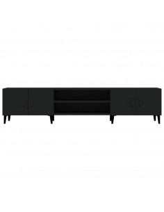 Mobile Porta TV Nero 180x31,5x40 cm in Legno Multistrato