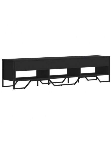 Mobile Porta TV Nero 180x34x41 cm in Legno Multistrato
