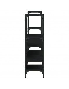 Mobile Porta TV Nero 206,5x28,5x95 cm in Legno Multistrato