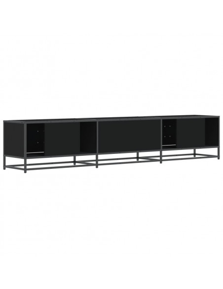 Mobile Porta TV Nero 210x35x41 cm in Truciolato