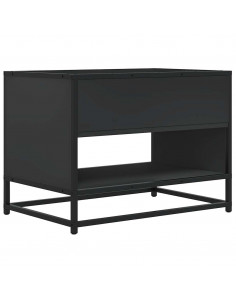 Mobile Porta TV Nero 61x40x46 cm in Truciolato e Metallo