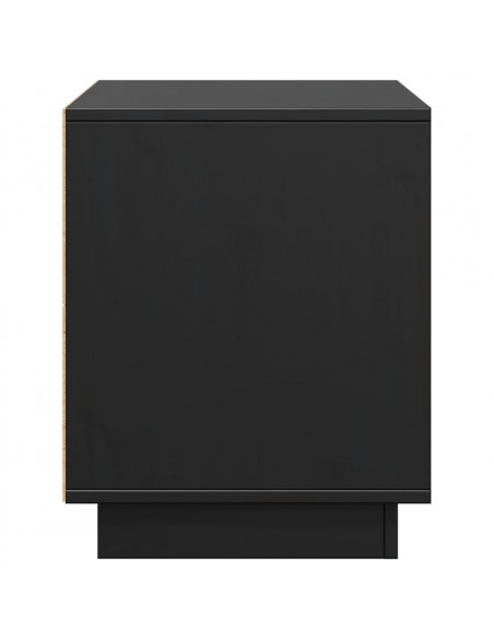 Mobile Porta TV Nero 74x35x44 cm in Legno Massello di Pino