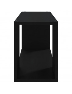 Mobile Porta TV Nero 80x24x32 cm in Truciolato