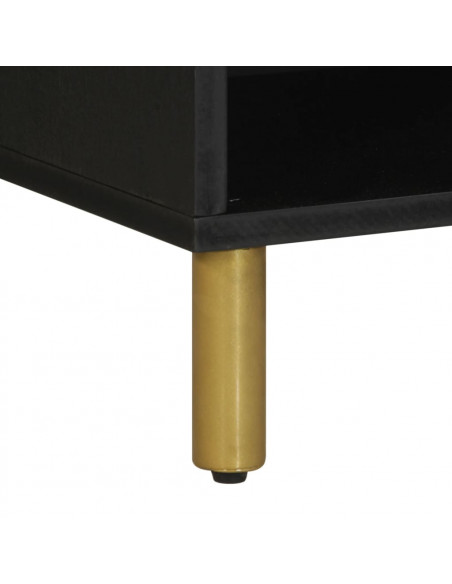 Mobile Porta TV Nero 80x33x46 cm in Legno Multistrato