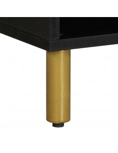 Mobile Porta TV Nero 80x33x46 cm in Legno Multistrato