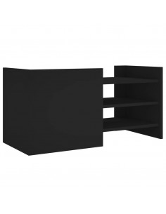 Mobile Porta TV Nero 80x35x40 cm in Legno Multistrato