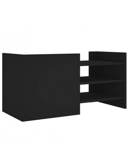 Mobile Porta TV Nero 80x35x40 cm in Legno Multistrato