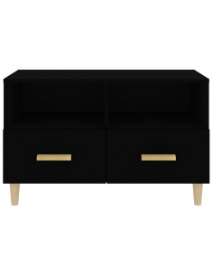 Mobile Porta TV Nero 80x36x50 cm in Legno Multistrato
