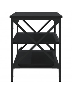 Mobile Porta TV Nero 80x40x50 cm in Legno Multistrato