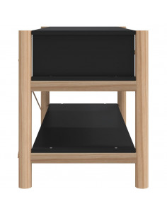 Mobile Porta TV Nero 82x38x45 cm in Legno Multistrato