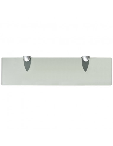 Mensole Galleggianti 2 pz in Vetro 40x10 cm 8 mm